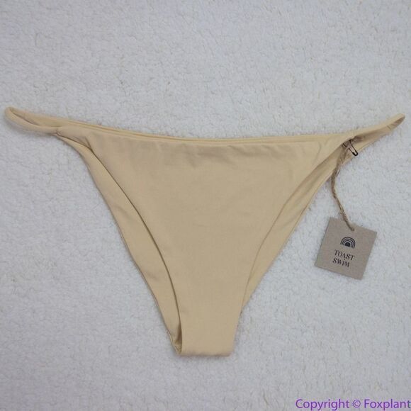 NEW Toast Swim Free People String Bikini Bottom in beige , XL - Picture 1 of 16